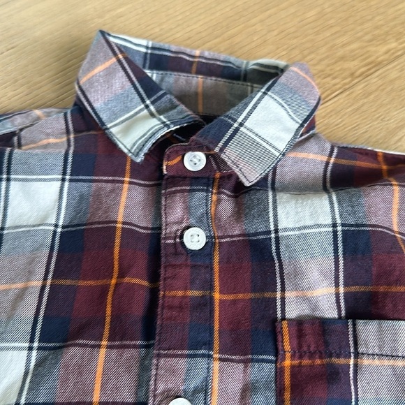 Mayoral plaid button up long sleeve shirt 3T boys - Picture 2 of 4